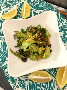Oven Roasted Broccolini with Lemon-garlic Parmesan
